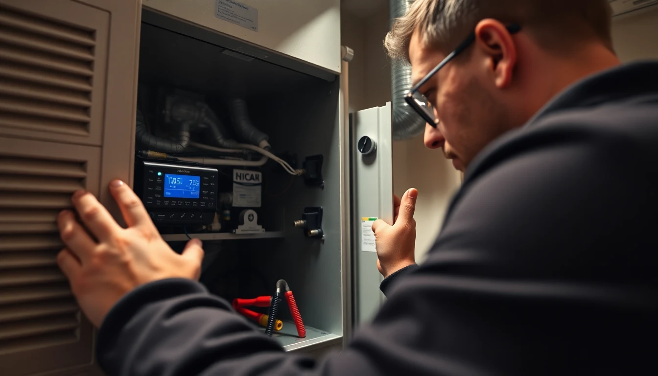 Heating system repair